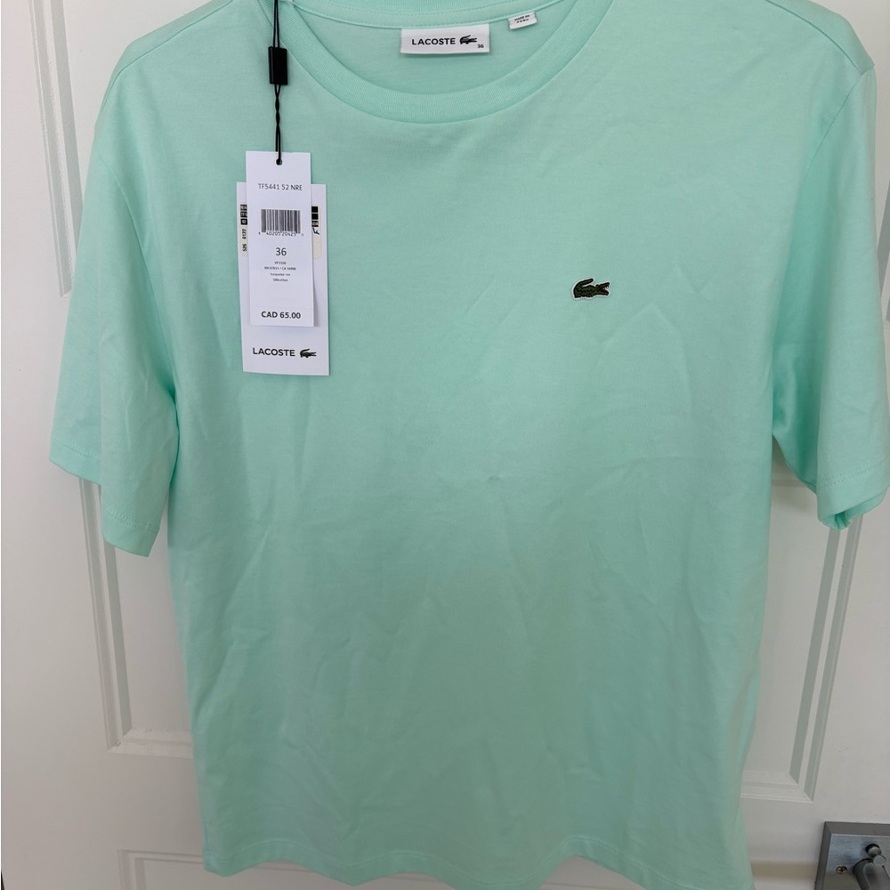 Lacoste women’s Light Green Short Sleeve Tee